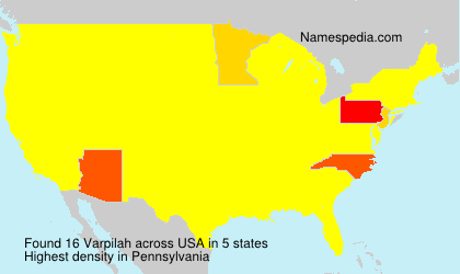 Surname Varpilah in USA Surname Varpilah in USA