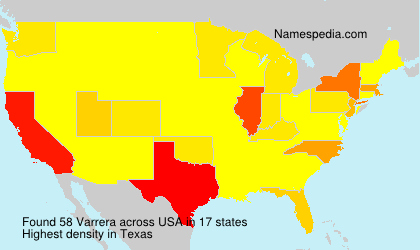 Surname Varrera in USA Surname Varrera in USA