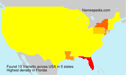 Surname Varriello in USA Surname Varriello in USA