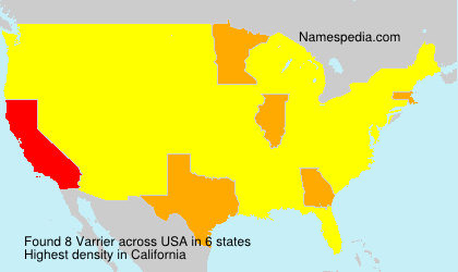 Surname Varrier in USA Surname Varrier in USA