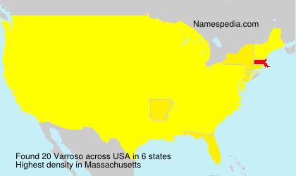 Surname Varroso in USA Surname Varroso in USA