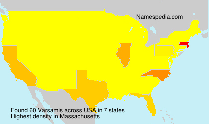 Surname Varsamis in USA Surname Varsamis in USA