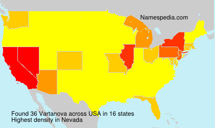 Surname Vartanova in USA Surname Vartanova in USA