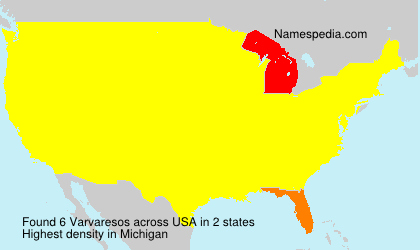 Surname Varvaresos in USA Surname Varvaresos in USA
