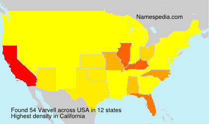 Surname Varvell in USA Surname Varvell in USA