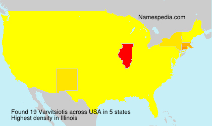 Surname Varvitsiotis in USA Surname Varvitsiotis in USA