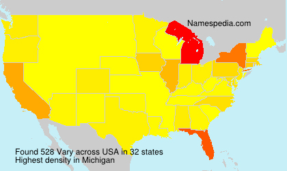 Surname Vary in USA Surname Vary in USA
