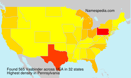 Surname Vasbinder in USA Surname Vasbinder in USA