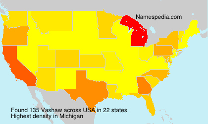 Surname Vashaw in USA Surname Vashaw in USA