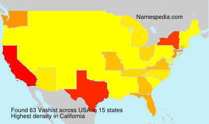 Surname Vashist in USA Surname Vashist in USA