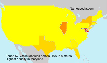 Surname Vasilakopoulos in USA Surname Vasilakopoulos in USA