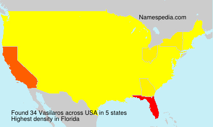 Surname Vasilaros in USA Surname Vasilaros in USA