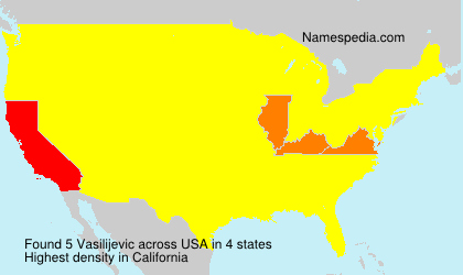 Surname Vasilijevic in USA Surname Vasilijevic in USA