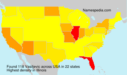 Surname Vasiljevic in USA Surname Vasiljevic in USA