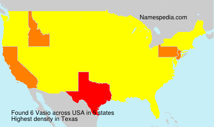 Surname Vasio in USA Surname Vasio in USA