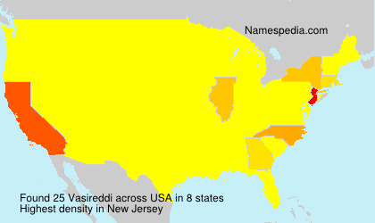 Surname Vasireddi in USA Surname Vasireddi in USA