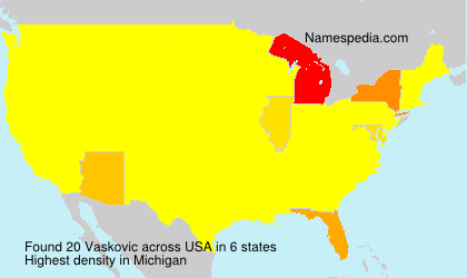 Surname Vaskovic in USA Surname Vaskovic in USA
