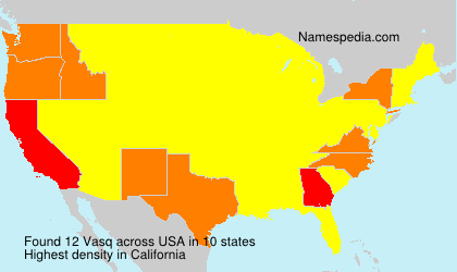 Surname Vasq in USA Surname Vasq in USA