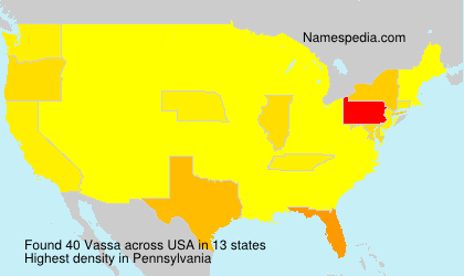 Surname Vassa in USA Surname Vassa in USA