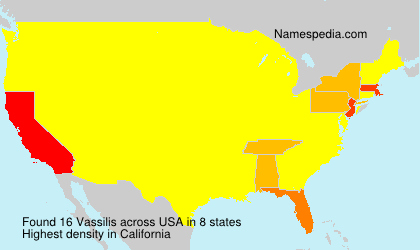 Surname Vassilis in USA Surname Vassilis in USA