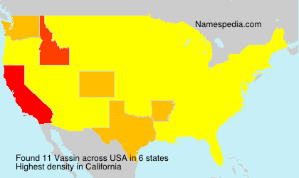 Surname Vassin in USA Surname Vassin in USA