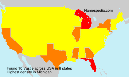 Surname Vastie in USA Surname Vastie in USA