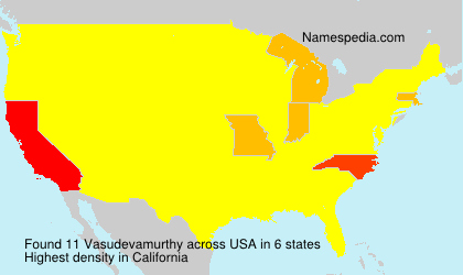 Surname Vasudevamurthy in USA Surname Vasudevamurthy in USA