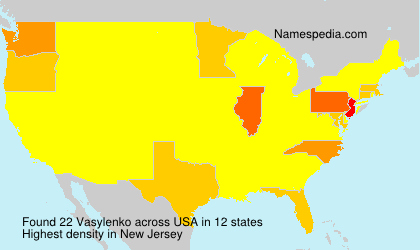 Surname Vasylenko in USA