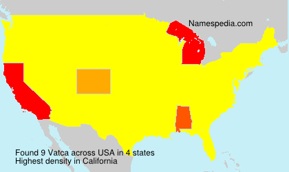 Surname Vatca in USA Surname Vatca in USA