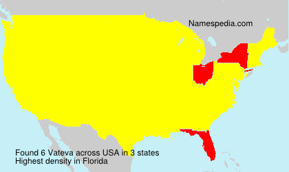 Surname Vateva in USA Surname Vateva in USA