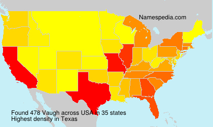 Surname Vaugh in USA Surname Vaugh in USA