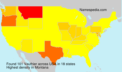 Surname Vauthier in USA Surname Vauthier in USA
