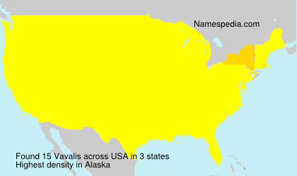 Surname Vavalis in USA Surname Vavalis in USA
