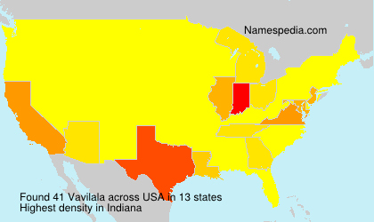 Surname Vavilala in USA Surname Vavilala in USA