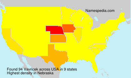 Surname Vavricek in USA Surname Vavricek in USA