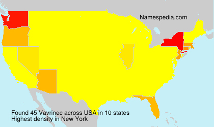 Surname Vavrinec in USA Surname Vavrinec in USA