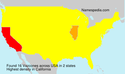 Surname Vazcones in USA Surname Vazcones in USA