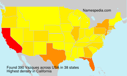 Surname Vazques in USA