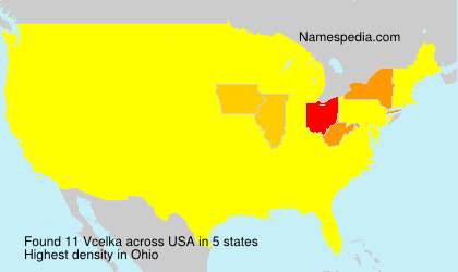 Surname Vcelka in USA
