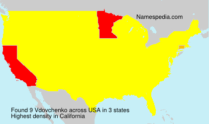 Surname Vdovchenko in USA Surname Vdovchenko in USA
