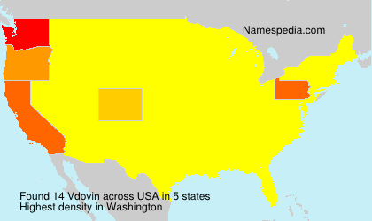 Surname Vdovin in USA Surname Vdovin in USA