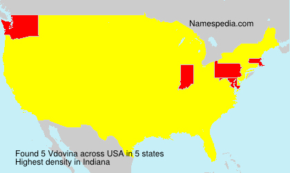 Surname Vdovina in USA Surname Vdovina in USA