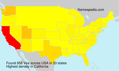 Surname Vea in USA Surname Vea in USA