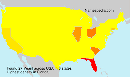 Surname Vearil in USA Surname Vearil in USA