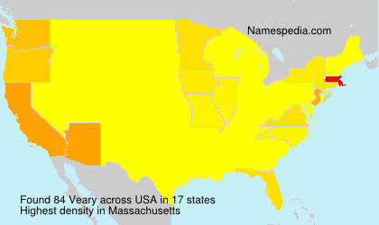 Surname Veary in USA Surname Veary in USA