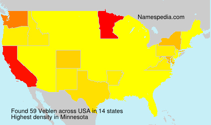 Surname Veblen in USA Surname Veblen in USA