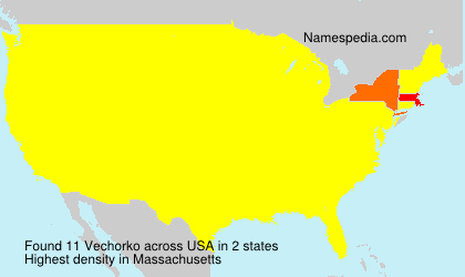 Surname Vechorko in USA Surname Vechorko in USA