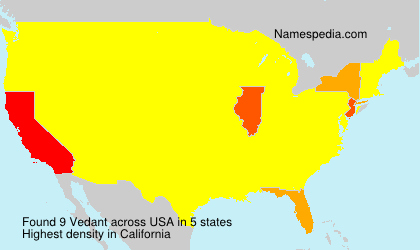 Surname Vedant in USA Surname Vedant in USA