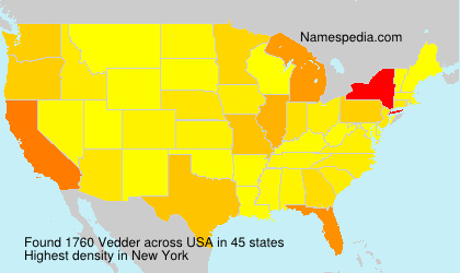 Surname Vedder in USA Surname Vedder in USA
