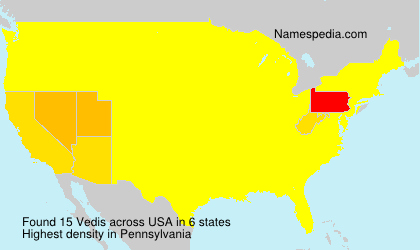 Surname Vedis in USA Surname Vedis in USA